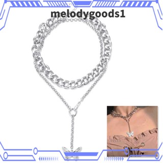 Melodygoods1 สร้อยคอโชคเกอร์ โซ่แฟชั่น สไตล์พังก์