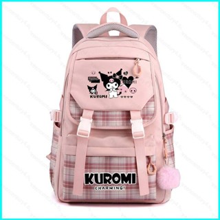 Doly Sanrio Kuromi กระเป๋าเป้สะพายหลัง ความจุขนาดใหญ่ กันน้ํา ระบายอากาศ พิมพ์ลาย อเนกประสงค์ สําหรับผู้หญิง และผู้ชาย