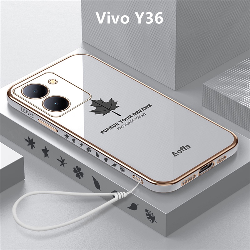 เคส Vivo Y36 case ลายใบเมเปิ้ล TPU แบบนิ่ม เคสมือถือ เคสโทรศัพท์ Vivo Y36 5G