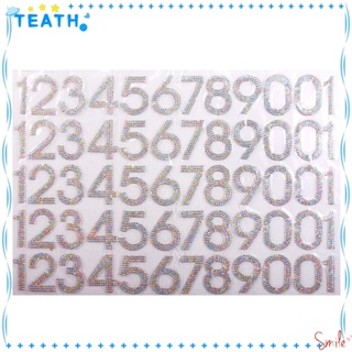 Teath สติกเกอร์กลิตเตอร์ พลอยเทียม AB สีขาว 60 ชิ้น สําหรับตกแต่งเสื้อผ้า