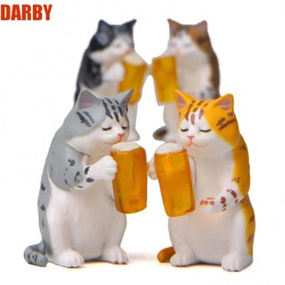 Darby โมเดลฟิกเกอร์ รูปปั้นแมวเบียร์ ขนาดเล็ก ของเล่นเสริมการเรียนรู้ สําหรับเด็ก