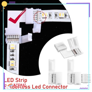 Yew แถบเชื่อมต่อสายไฟ LED พลาสติก รูปตัว L 6PIN อุปกรณ์เสริม 3 ชิ้น