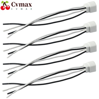 Cvmax ซ็อกเก็ตหลอดไฟเซรามิค G10Q 4-Pin FC8T9/DL 4 ชิ้น