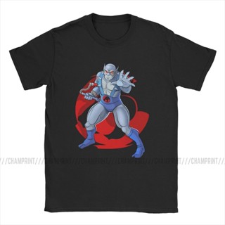 เสื้อยืดคอกลม ผ้าฝ้ายแท้ พิมพ์ลายการ์ตูน Panthro Amazing Thundercats 80S ขนาดใหญ่ สไตล์เรโทร สําหรับผู้ชาย