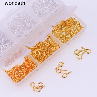 Wonda ตะขอสกรูตาไก่ ขนาดเล็ก 4x8 มม. 2 สี 3 ขนาด 4.5x10 มม. 800 ชิ้น