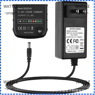 Wattle เครื่องชาร์จแบตเตอรี่ลิเธียม LBX20 LBXR20 LB20 DC12-20V 18650 มาตรฐานยุโรป อเมริกัน 1000mAh สําหรับ Black and Decker