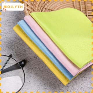 Moilyth ผ้าทําความสะอาดหน้าจอ เลนส์โทรศัพท์ แว่นตา สุ่มสี 4 ชิ้น