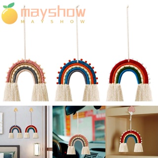 Mayshow พวงกุญแจ จี้สายรุ้ง แฮนด์เมด สําหรับตกแต่งบ้าน ภายในรถยนต์