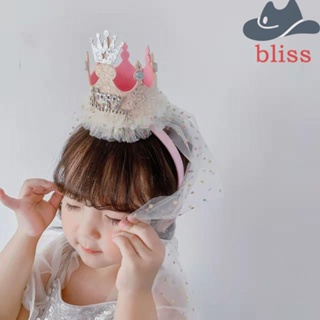 Bliss ที่คาดผม ประดับเลื่อม พร็อพปาร์ตี้วันเกิด น่ารัก เรียบง่าย สําหรับเด็ก