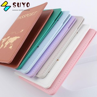 Suyo กระเป๋าใส่หนังสือเดินทาง หนัง PU มีสไตล์ สําหรับใส่บัตรแต่งงาน