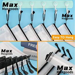 Maxg กระเป๋าตาข่ายใส ขนาด A5 กันน้ํา มีซิป สําหรับใส่เอกสาร สํานักงาน 18 ชิ้น