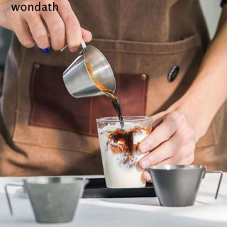 Wonda ถ้วยตวงกาแฟเอสเปรสโซ่ สเตนเลส 1/2 100 มล. ทําความสะอาดได้ สีเงิน