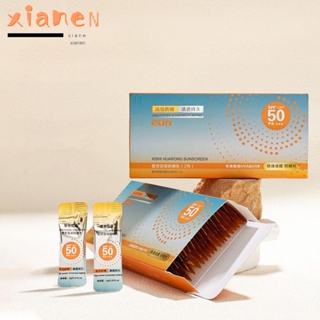 Xianen Xishi Huarong ครีมกันแดด ให้ความชุ่มชื้น ป้องกันแดด Spf 50+ 50 ชิ้น