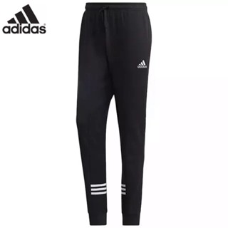 Adidas ของแท้ 100% กางเกงกีฬาลําลอง ขายาว อบอุ่น เรียบง่าย แฟชั่นฤดูหนาว สําหรับผู้ชาย GD5452