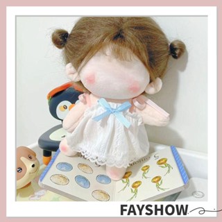 Fay เสื้อผ้าตุ๊กตา ผ้าฝ้าย แฮนด์เมด สีสันสดใส สําหรับตุ๊กตาไอดอล 10 ซม. 20 ซม.