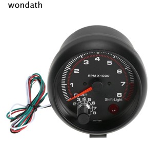 Wonda เครื่องวัดรอบเครื่องยนต์ 0-8000 RPM สีดํา คุณภาพสูง สําหรับรถยนต์