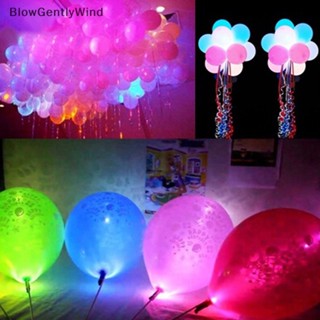 Blowgentlywind โคมไฟลูกโป่ง led ขนาดเล็ก 3 สี สําหรับตกแต่งปาร์ตี้คริสต์มาส งานแต่งงาน 10 ชิ้น ต่อล็อต BGW