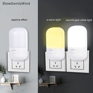 Blowgentlywind โคมไฟ LED ปลั๊ก EU US ประหยัดพลังงาน สําหรับติดข้างเตียงนอน