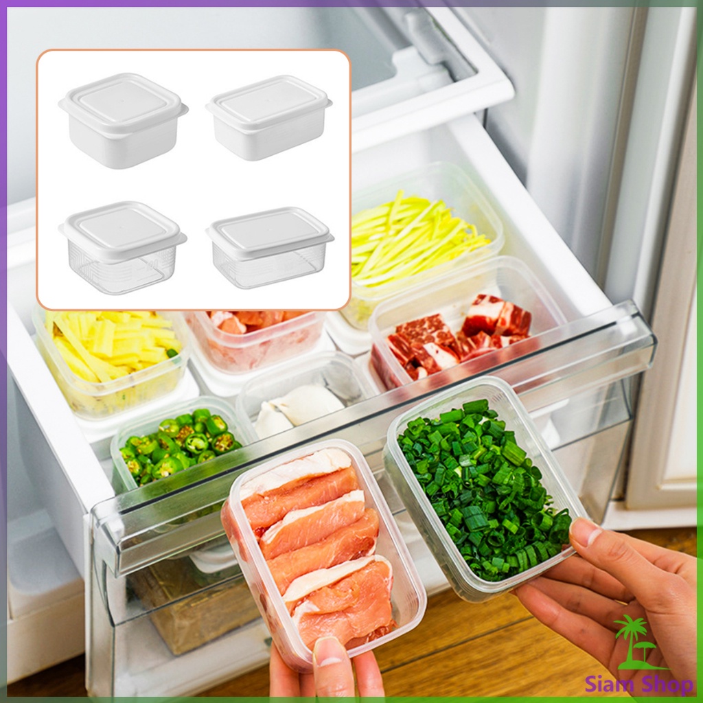 SIAM กล่องเก็บของในตู้เย็น ถนอมอาหาร  พลาสติก Storage box