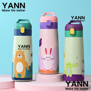 Yann1 ขวดน้ําสเตนเลส พิมพ์ลายสัตว์ ทนทาน 350 500 มล. สําหรับของขวัญคริสต์มาส