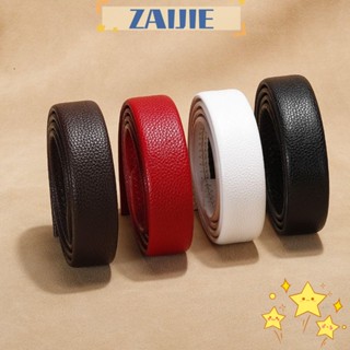 Zaijie24 เข็มขัดหนังแท้ ทนทาน แบบเปลี่ยน 3.5 ซม. DIY