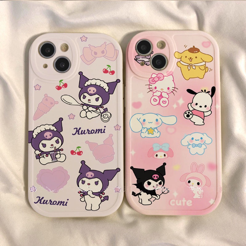 เคส iphone hone 11 12 13 14 15 plus Pro Max iphoneX Xr Xs Max 7 8 6s plus การ์ตูนน่ารัก Kuromipacha สุนัขเคสโทรศัพท์นุ่ม