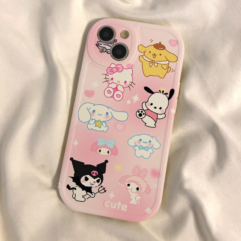 เคส iphone hone 11 12 13 14 15 plus Pro Max iphoneX Xr Xs Max 7 8 6s plus การ์ตูนน่ารัก Kuromipacha สุนัขเคสโทรศัพท์นุ่ม - รูปที่ 2