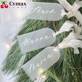 Cvmax ป้ายแท็กชื่ออะคริลิคเปล่า แนวโรแมนติก DIY สําหรับตกแต่งงานแต่งงาน 10 ชิ้น