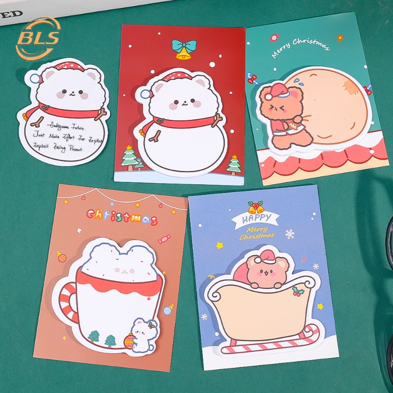 สติกเกอร์กระดาษโน้ต ลาย Merry Christmas 30 ชิ้น สําหรับนักเรียน