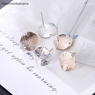 [fashionbanana] ใหม่ พร้อมส่ง ฐานต่างหู ทรงกลม โลหะผสมซินโก้ 12 มม. DIY 10 ชิ้น