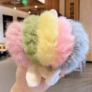 [fashionbanana] ยางรัดผม หูกระต่าย น่ารัก ยืดหยุ่น หลายสี เครื่องประดับผม มีสินค้า