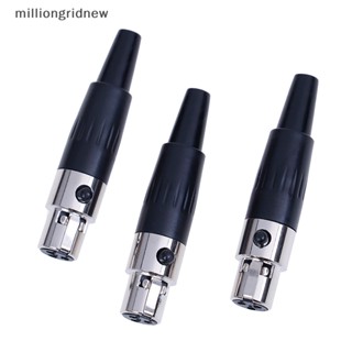 [milliongridnew] อะแดปเตอร์เชื่อมต่อไมโครโฟน ปลั๊กตัวเมีย 3pin TA3F XLR WQL 1 ชิ้น