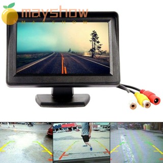 Mayshow หน้าจอมองหลัง LCD พลาสติก 4.3 นิ้ว สําหรับรถยนต์