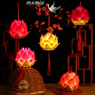 Mxmio โคมไฟ LED รูปดอกบัว สําหรับตกแต่งบ้าน เทศกาลฤดูใบไม้ร่วง