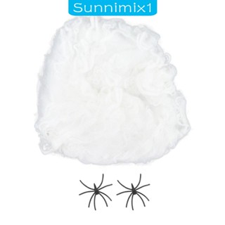 [Sunnimix1] ใยแมงมุมยืดหยุ่น สําหรับตกแต่งบ้านผีสิง ฮาโลวีน