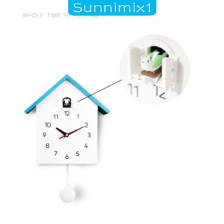 [Sunnimix1] นาฬิกาแขวนผนัง ลายนก สไตล์โมเดิร์น สําหรับห้องนอน เนอสเซอรี่ ห้องเรียน โรงแรม