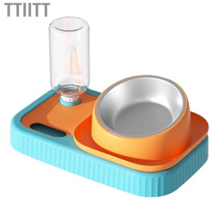 Ttiitt Kitten Bowl  Automatic Waterer    Spill Elevated for Indoor