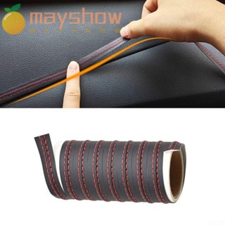 Mayshow สติกเกอร์หนัง Pu มีกาวในตัว สําหรับตกแต่งภายในรถยนต์ DIY