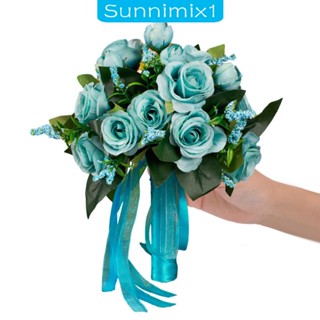 [Sunnimix1] ช่อดอกไม้ประดิษฐ์ ผ้าเรยอน แฮนด์เมด สําหรับเพื่อนเจ้าสาว งานแต่งงาน วันครบรอบ DIY