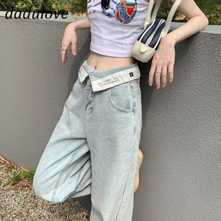 DaDulove💕 New American Ins High Street Retro Jeans Niche High Waist Loose Wide Leg Pants Large Size Trousers