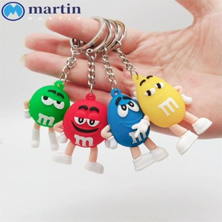 Martin M&amp;Ms พวงกุญแจ จี้การ์ตูนช็อคโกแลต ถั่ว M Charms น่ารัก เครื่องประดับแฟชั่น สําหรับห้อยกระเป๋า