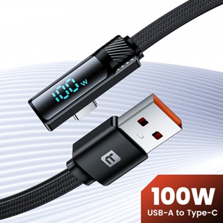 Twitch สายชาร์จ USB C 6A 90 องศา ชาร์จเร็ว สําหรับ Huawei ดิจิทัล Samsung