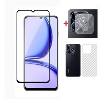 ฟิล์ม 3in1 For Realme C53 ฟิล์มเลนส์กล้อง + ฟิล์มกระจกเต็มจอ+ ฟิล์มหลัง  ฟิล์มกระจกกันรอย  ฟิล์มหน้าจอ ส่งจากไทย