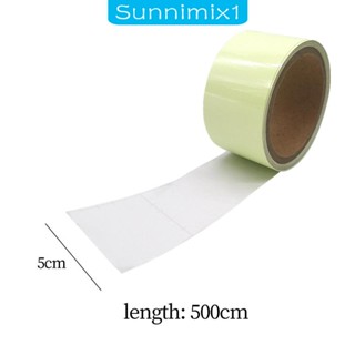 [Sunnimix1] เทปสติกเกอร์เรืองแสงในที่มืด อเนกประสงค์ 5 เมตร สําหรับฮาโลวีน กลางแจ้ง