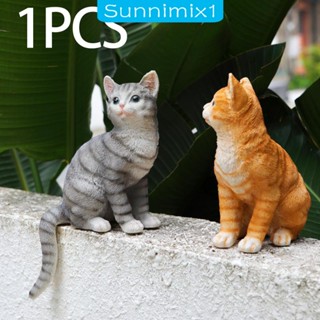 [Sunnimix1] ตุ๊กตาแมวน่ารัก สร้างสรรค์ สําหรับตกแต่งบ้าน ระเบียง ของขวัญ