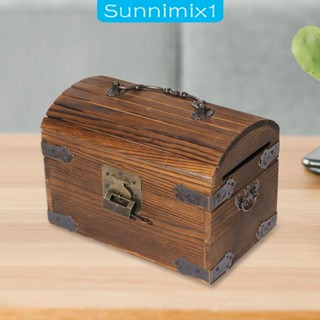 [Sunnimix1] กล่องไม้เก็บเหรียญ แบบพกพา สไตล์วินเทจ สําหรับเด็ก และผู้ใหญ่