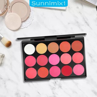 [Sunnimix1] พาเลทลิปกลอส 15 สี แบบมืออาชีพ สําหรับผู้หญิง