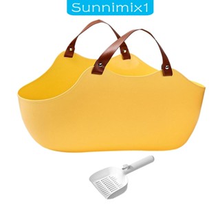 [Sunnimix1] ห้องน้ําแมว แบบเปิดด้านบน ขนาดใหญ่ สําหรับสัตว์เลี้ยง แมว ขนาดเล็ก ขนาดกลาง