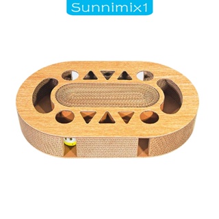 [Sunnimix1] ของเล่นลูกบอลกระดิ่ง ป้องกันรอยขีดข่วน สําหรับแมว ออกกําลังกาย