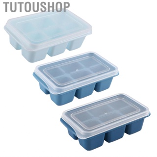 Tutoushop Ice Tray With Lid   Grade PP Safe Reliable for Kitchen